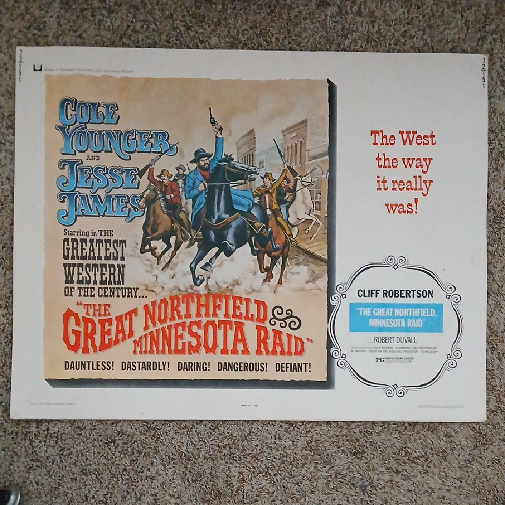 The Great Northfield Minnesota Raid 32"x20" Movie Poster
